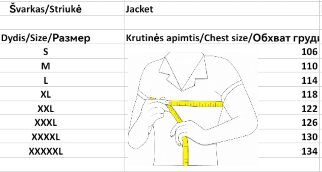 Taktinis termo kostiumas skirtas visomis oro sąlygomis